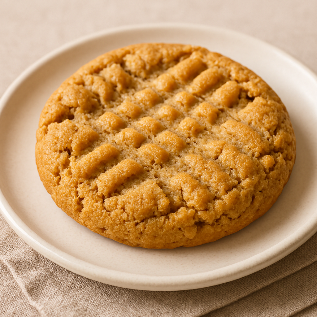 a close up of a cookie on a plate