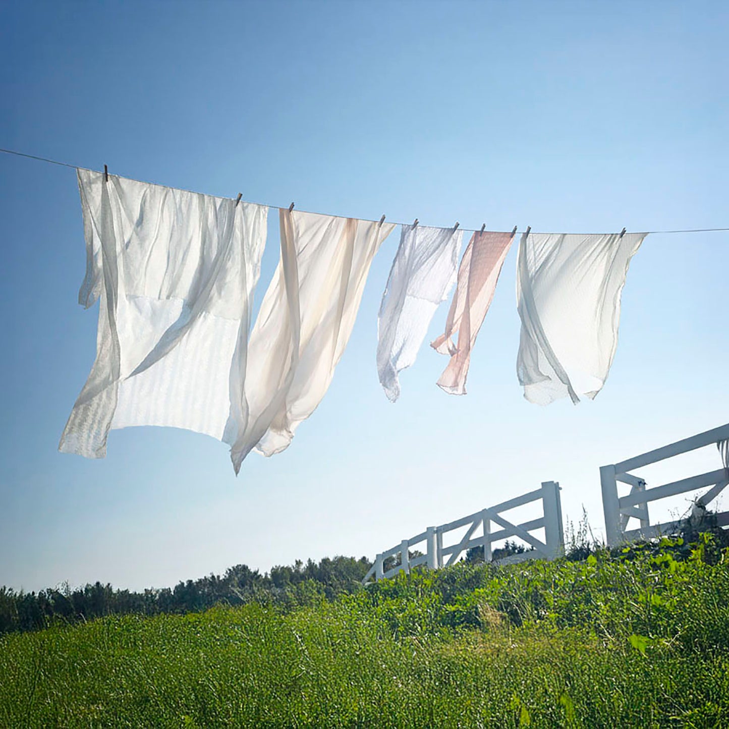 Country Clothesline - Fresh Laundry & Sunny Days