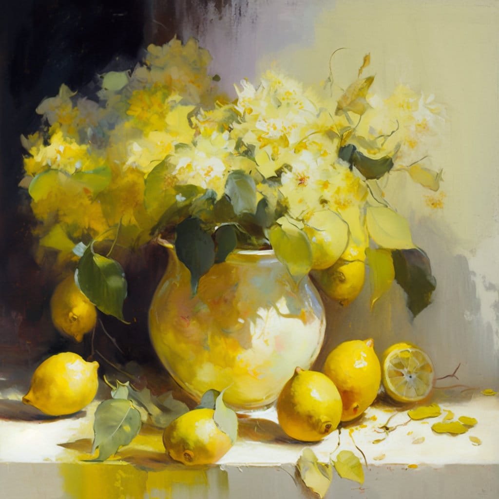 Lemon Yellow Sunshine - Brighten Your Day with Zesty Citrus and Pure Happiness
