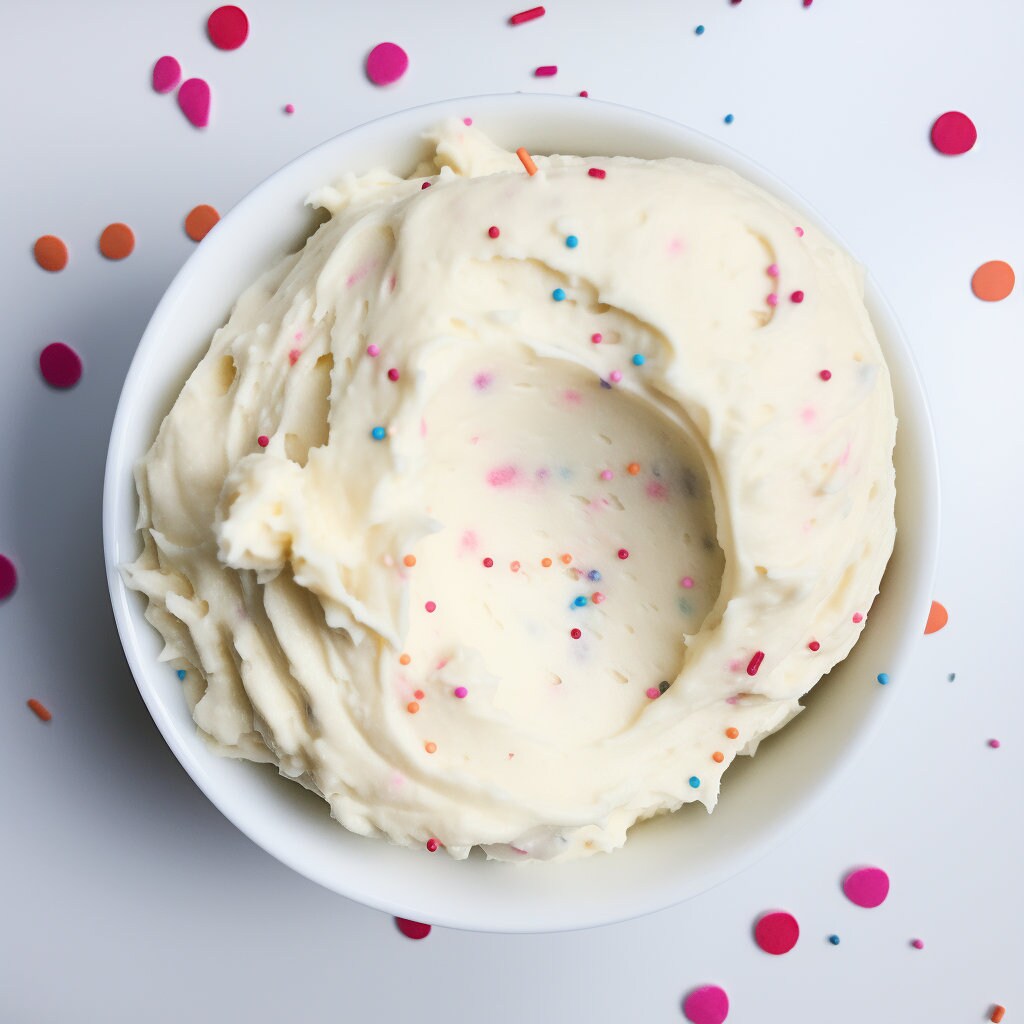 Sugar Cookie Dough fragrance artwork with creamy cookie dough and colorful sugar sprinkles.