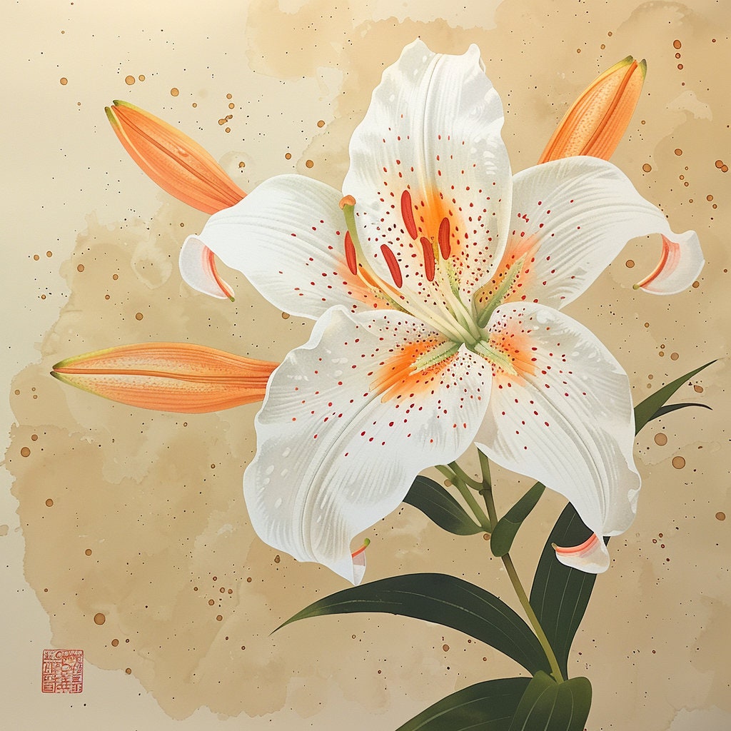 Asian Lily - Sassy Modern Floral - Unique and Iconic