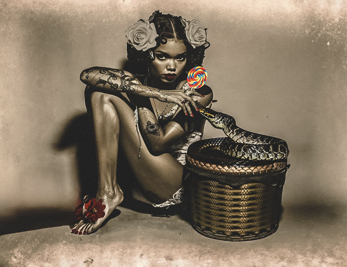 Sasha - The Snake Charmer - Berry Sweet Swirled Lollipop - Pure Unadulterated Sugar Rush