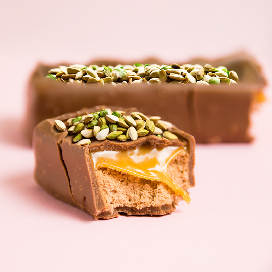 A Sweet Dilemma - Nutty warmth of toasted almonds and pistachios with the rich sweetness of caramel and vanilla