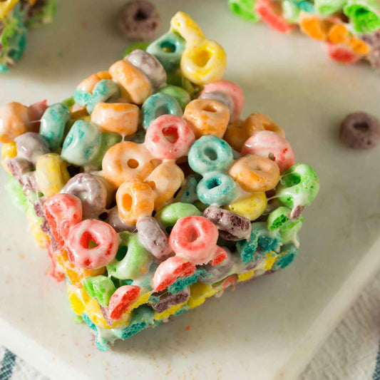 Marshmallow Cereal Bar - Gooey and Sweet - A Perfect Balance of Sugary Sweetness and Crunchy Goodness