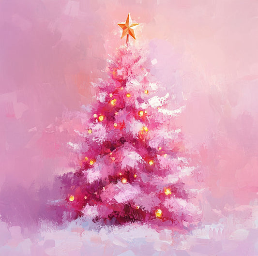 Pink Christmas Tree - A Christmas Scent That Went Full Glam in a Pink Sequined Gown