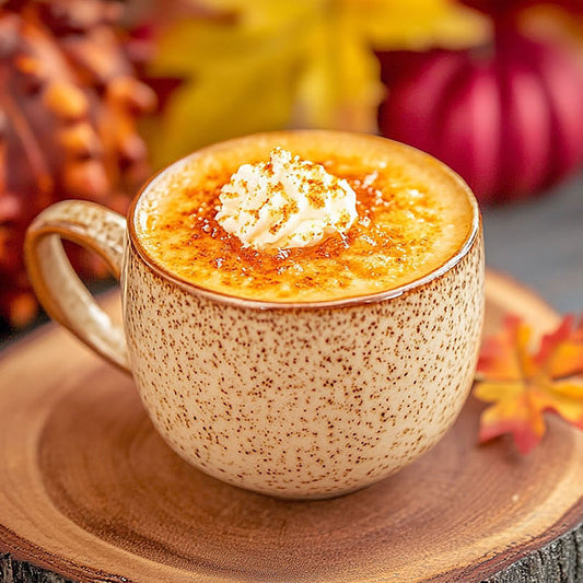 Pumpkin Creme Brulee Latte - Caffeine, Pumpkin, and Heavy Creamer - Recipe Included - Fall 2024 Glam Camping Fragrance Collection