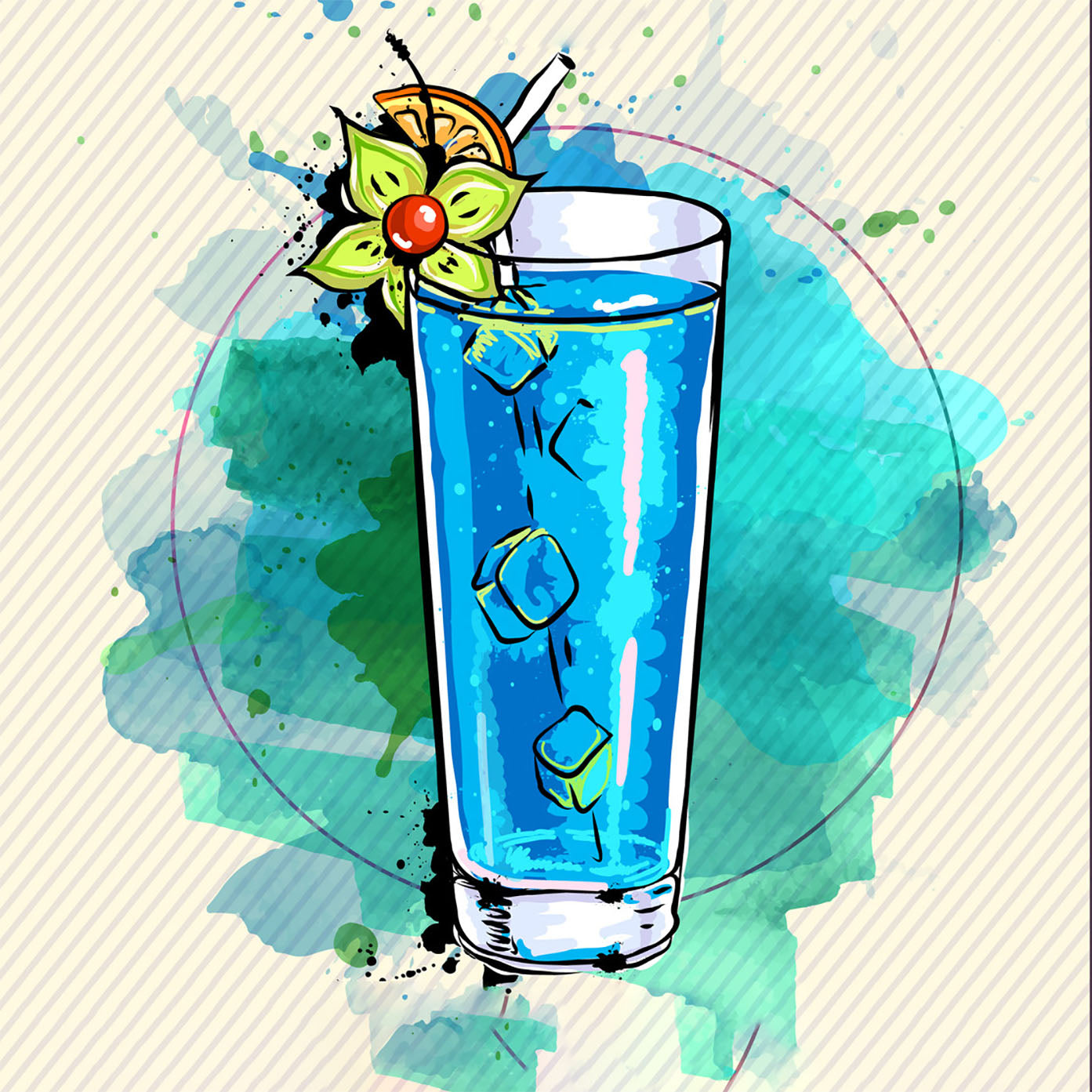 Blue Hawaiian - Tropical Fruits & Coconut - A Beach Sensation