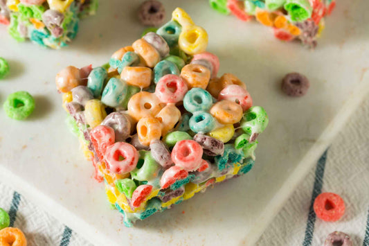 Marshmallow Cereal Bar - Gooey and Sweet - A Perfect Balance of Sugary Sweetness and Crunchy Goodness