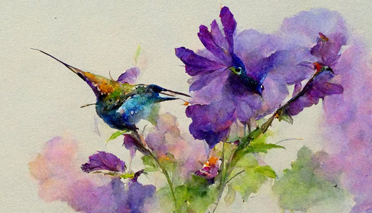 Violet Bliss - Spring in Watercolors