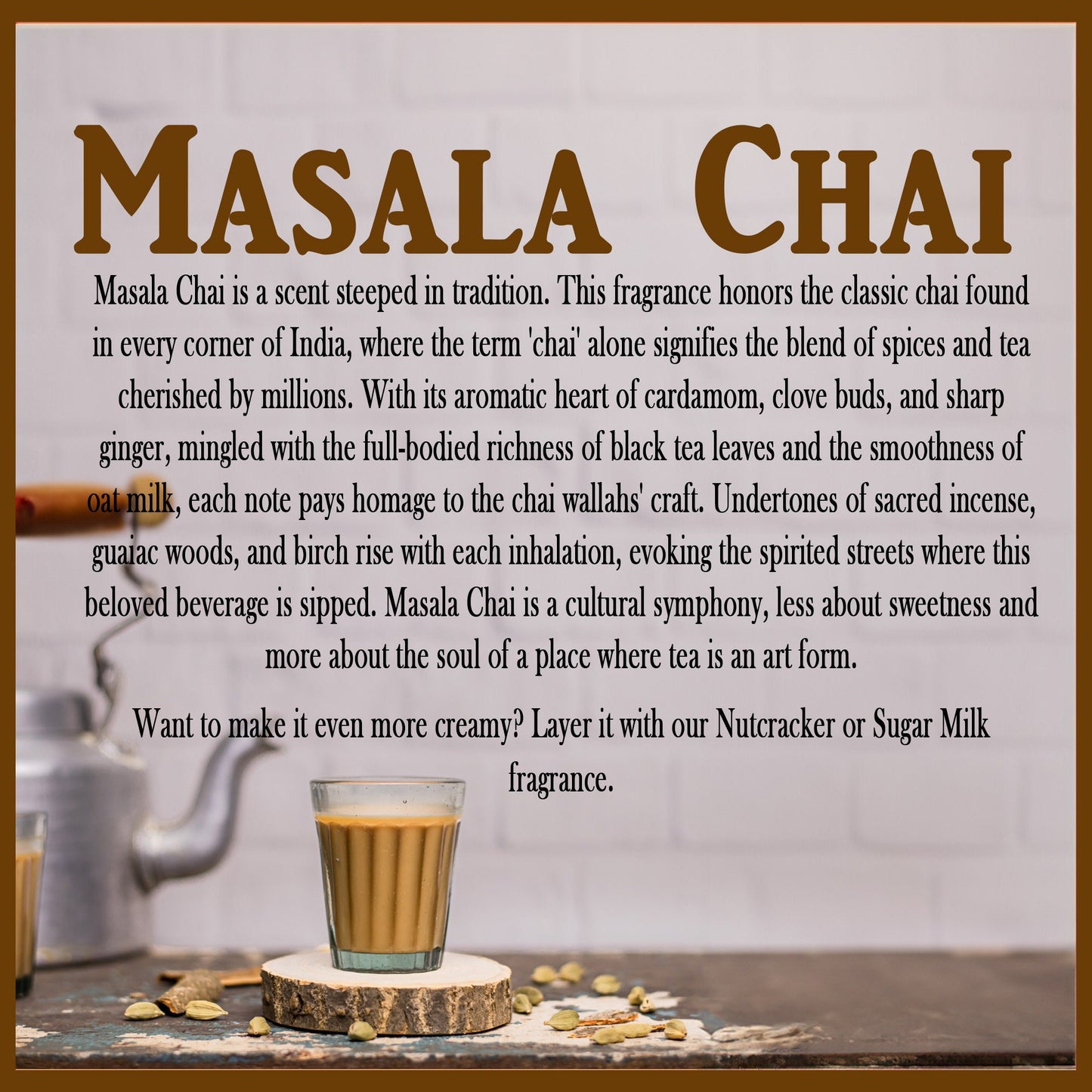 Masala Chai - Black Tea, Indian Spices & Oat Milk - Steeped in Tradition