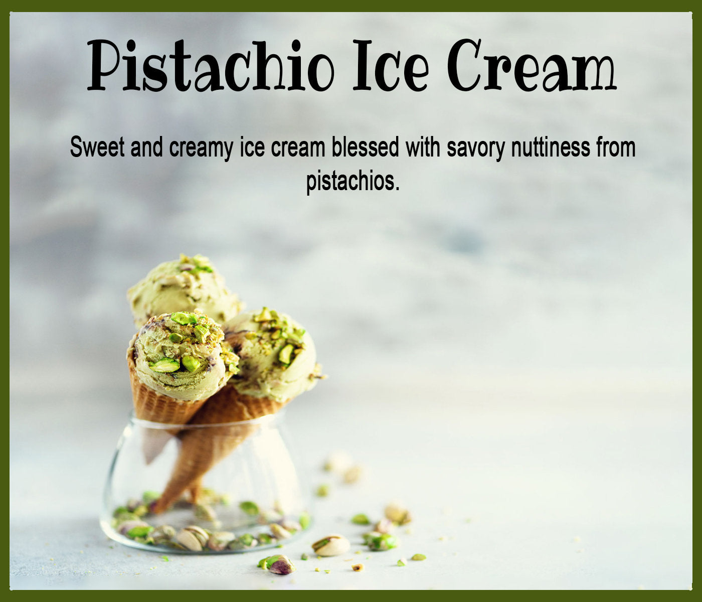 Pistachio Ice Cream - Nutty, Creamy and Smooth - An Indulgent Sensory Experience