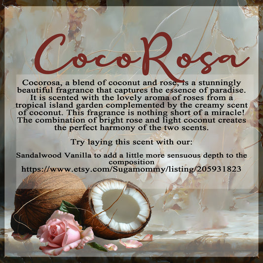 CocoRosa - (Coconut & Rose) - Creamy and Delicate