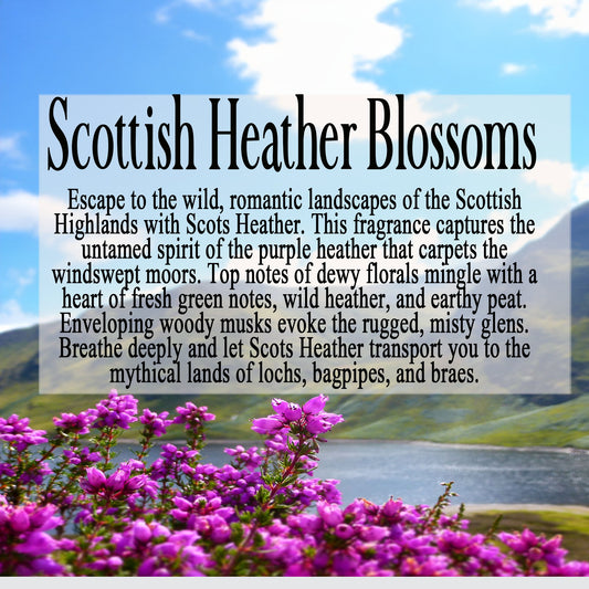 Scottish Heather Blossoms - Dewy Florals Mingle with Fresh Greenery