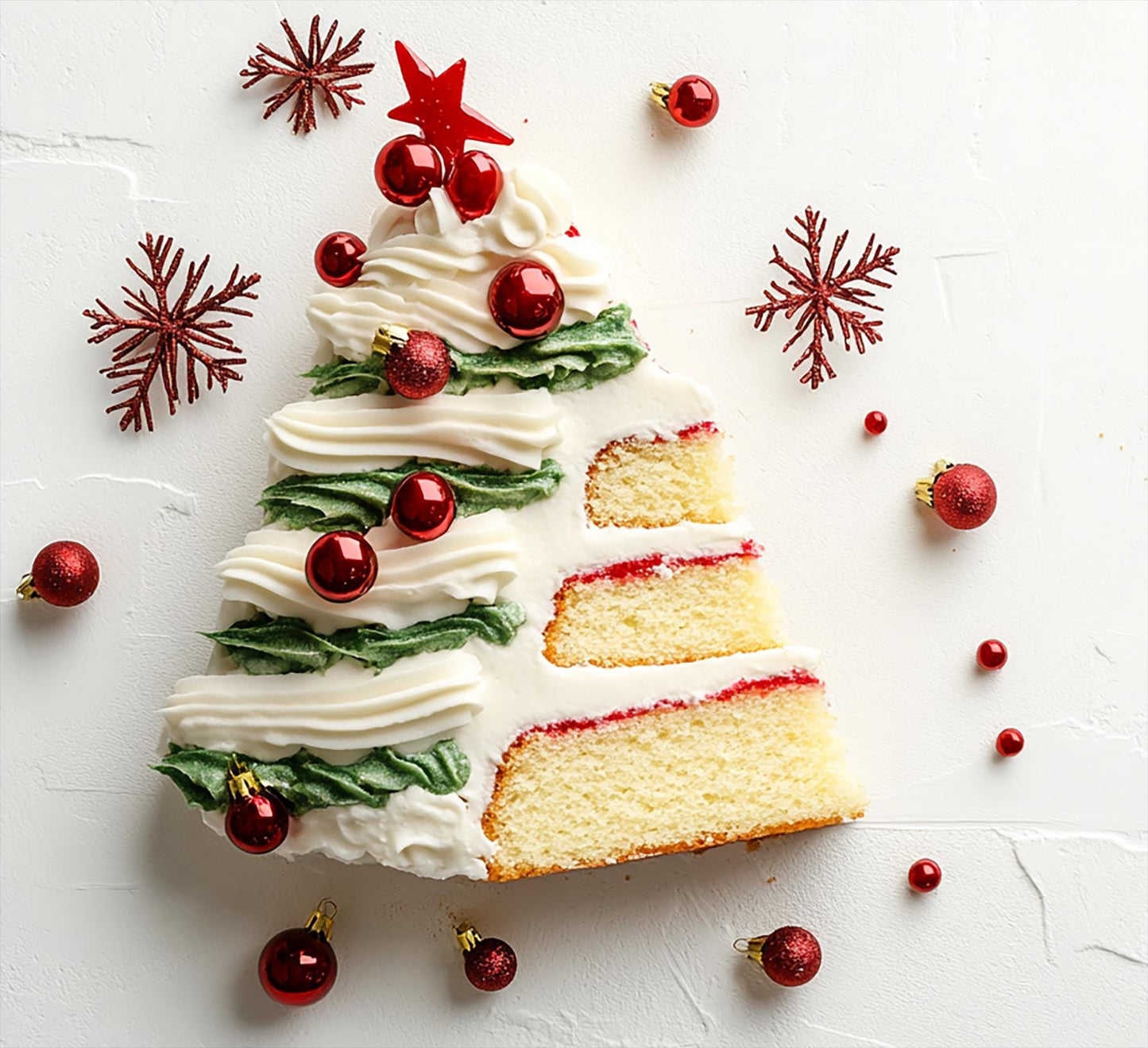 Ol' Christmas Cake - Revival of those Holiday Snack Cakes - Yellow Cake, Festive Vanilla Frosting, and the Slightly Artificial Scent